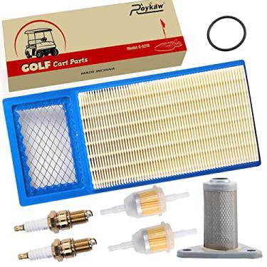 Imagem de Roykaw Kit de ajuste de carrinho de golfe para modelos de gás EZGO TXT/Medalhista 1994-2005 com motor Robins, inclui vela de ignição, filtro de ar, filtro de óleo, filtro de combustível, substitui OEM