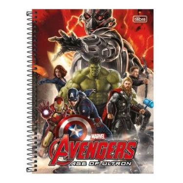 Imagem de Caderno Espiral Marvel Avengers Ultron 200 Folhas Da Tilibra