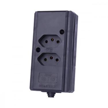 Imagem de Tomada Barra Intern.A Dupla 2P+T 20A Preto - INTERNEED, Preto