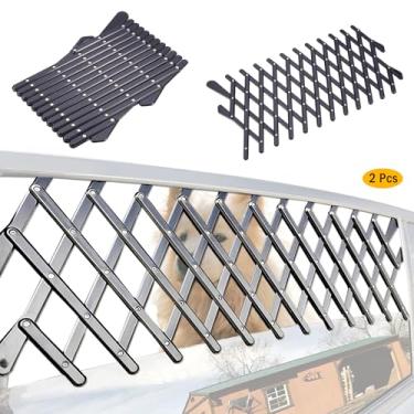 Imagem de XianghuangTechnology Porta de janela para animais de estimação, grade de ventilação universal para cães, cachorros, malha de proteção de ventilação para carros, caminhões e SUV
