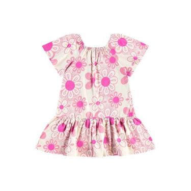 Imagem de Vestido Floral em Cotton Infantil Bee Loop, Roxo, 4
