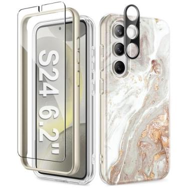 Imagem de Capa de telefone GVIEWIN para Samsung Galaxy S24 com protetor de tela