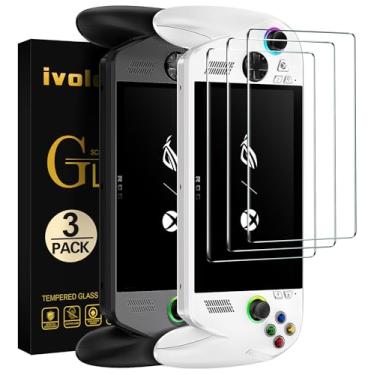 Imagem de ivoler Pacote com 3 protetores de tela para ASUS ROG Xbox Ally/ROG Xbox Ally X Handheld 2025, vidro temperado, cobertura total de 7 polegadas, Ultra HD transparente, antiarranhões, antiimpressões