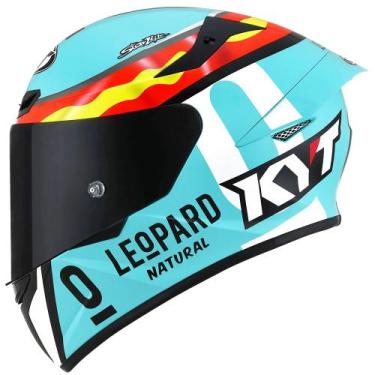 Imagem de Capacete KYT TT Course Jaume Masia Leopardo Azul, 62