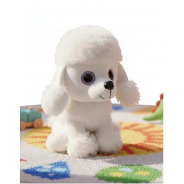 Imagem de Cachorrinho de Pelúcia Macio e Fofo 25cm Brinquedo Infantil Presente para Crianças Decoração (Rosa)
