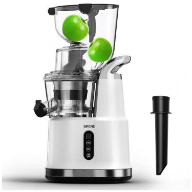 Imagem de Centrífuga de Frutas com Bocal Largo e Alto Rendimento, Aço Inoxidável, 110V 200W, SiFENE, Branco