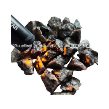 Imagem de Pedra Yooperlite Natural Fluorescente UV, Cristal Flamestone Para Deco