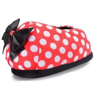 Imagem de Pantufa Europa Minnie Pelúcia 1029, Vermelho, 34/35