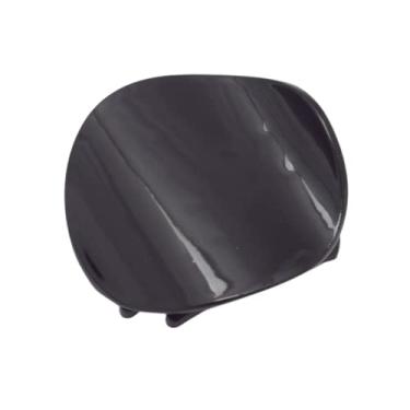 Imagem de Parcelona França Onde Celluloid Roxo Plum Shell Marrom Cinza Preto Ondas Bege Lateral Slidein Seguro Aderência Cabelo Updo Dobradiça Duck Hair Claw -2 3/4 polegadas, Preto