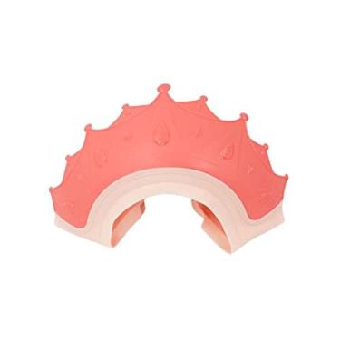 Imagem de Chapéu Para Banho Bebê Viseira Anti Shampoo Protetor Para Olhos Coroa (Coroa Rosa)