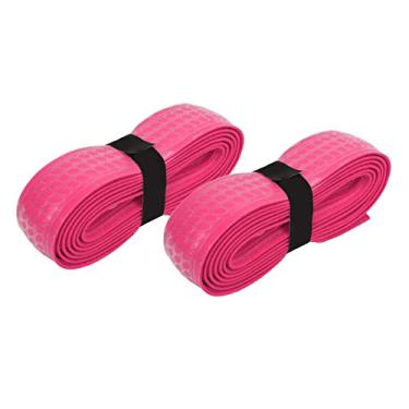 Imagem de Fita Adesiva para Cabo de Raquete de Badminton, 2 Peças de Fita Adesiva para Raquete de Tênis para Exercícios Antiderrapantes (Rosa)