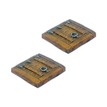 Imagem de Alçapão Madeira - Cenário - Miniatura com pintura para RPG