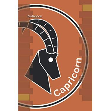 Imagem de Notebook: Capricorn Zodiac Sign Notebook | 120 pages - lined | For astrology and horoscope fans. Notes, journal or diary for observing living together in the zodiac and ascendant.