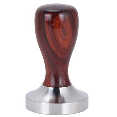 Imagem de Tamper calibrado de café, 58 mm para café de mão de adulteração manual, poupança de trabalho, ferramenta de calcagem de café em pó com design de base plana, ferramenta de prensa de café para acessório de máquina de café