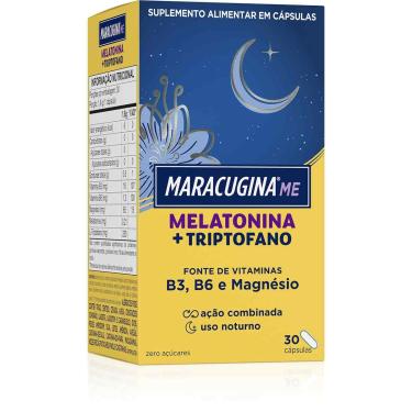 Imagem de Maracugina ME Melatonina + Triptofano 30 cápsulas 30 cápsulas