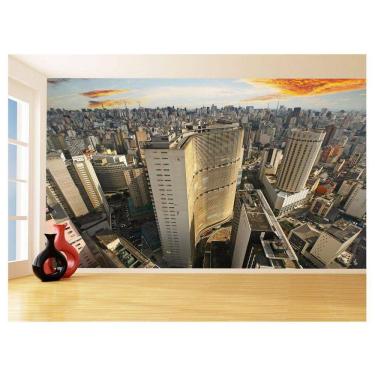 Imagem de Papel De Parede 3D Cidade São Paulo Prédios Céu 3,5M Ncd334