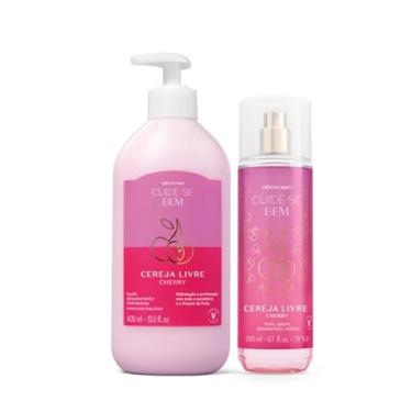 Imagem de Combo Cuide-se Bem Cereja Livre: Loção Corporal 400ml + Body Splash 200ml
