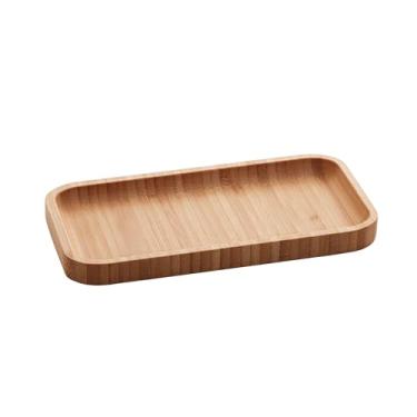 Imagem de LYOR - Bandeja de Bambu Hire Marrom Natural 20cm - Mesa Posta - Organização - Utensílios de Cozinha - Enxoval - Decoração - Travessa Retangular - Petisqueira - Utilidades Domésticas