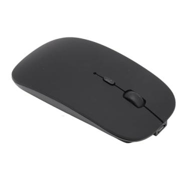 Imagem de Mouse, Portátil, Resistente a Impressões Digitais, Clique Silencioso, Configurações de 3 DPI, Mouse Sem Fio Recarregável, Rolagem Antiderrapante Fina para Laptop (Preto)