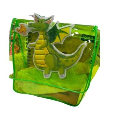 Imagem de Mochila Kawaii de plástico transparente tipo unicórnio e dragão
