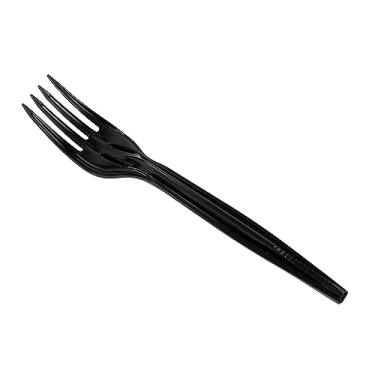Imagem de Mind Reader Refil para dispensador de garfo, pacotes de reposição para talheres de plástico para organizador de utensílios a granel, pacote com 100, poliestireno, preto