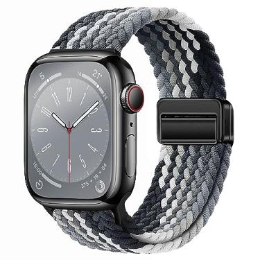 Imagem de Pulseiras de relógio de nylon esportivas compatíveis com Apple Watch séries 8/7/6/5/4/3/2/1/SE de nylon compatíveis com Apple Watch séries 8/7/6/5/4/3/2/1/SE