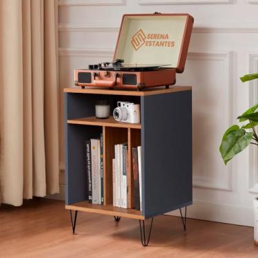 Imagem de Rack Toca Discos Lps Receiver antigos e multiusos Enviado Montado top-03gf