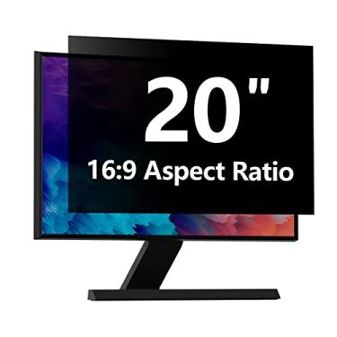 Imagem de Protetor de tela de privacidade de computador de 50 polegadas com HP Dell Acer Asus Samsung LG e mais, filtro de proteção de segurança removível para monitor de proporção de 16:9 como ViewSonic