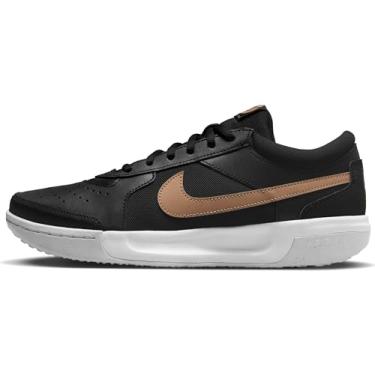 Imagem de Nike Tênis feminino Zoom Court Lite 3 adulto DV3279-001, Preto/dourado, 36