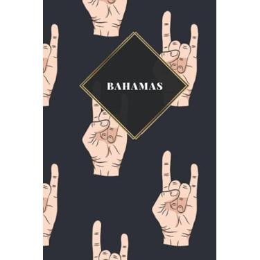 Imagem de Bahamas: Caderno de viagem pautado ou diário de viagem - Livro de bolso forrado para homens e mulheres com linhas