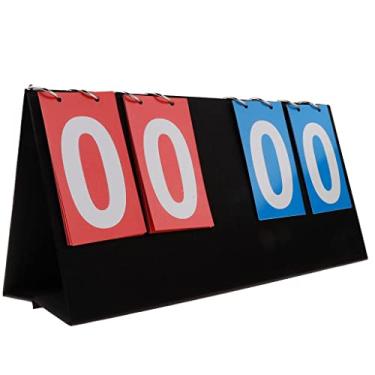 Imagem de Luzhengyang Placar portátil 4 digitais para tênis de mesa de badminton de basquete | Placar de mesa pequeno | Números de alta visibilidade | | Ótimo para vários esportes