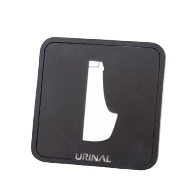 Imagem de YJIUYUANQ Placa de parede, placa de porta, placa de decoração para uso comercial - placa de mictório, acrílico (12 x 12 cm), 1 peça