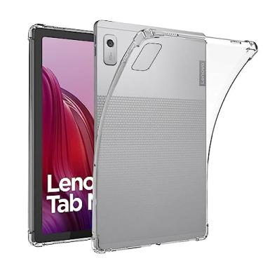 Imagem de Bkinew Capa transparente compatível com tablet Lenovo Tab M9 22.9 cm versão 2023 (TB-310FU/TB-310FX) capa flexível ultra clara e macia Tab M9 Tablet TPU transparente capa protetora traseira