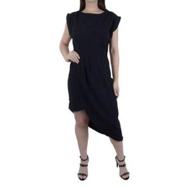 Imagem de Vestido Feminino Lado Avesso Curto Preto - L1255-Feminino