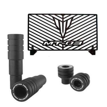 Imagem de Kit Slider E Protetor De Radiador Yamaha Mt03 Mt 03 Todas - Protector 