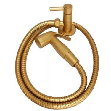 Imagem de Ducha Higiênica para banheiro e lavabo Dourada 1/4 De Volta Abs Chuvei