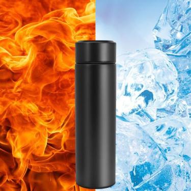 Imagem de Garrafa Térmica Inteligente Inox com Medidor de Temperatura Visor Led 