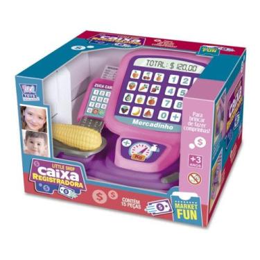 Imagem de Caixa Registradora Little Shop Brincar De Compras Sem Som - Zuca Toys