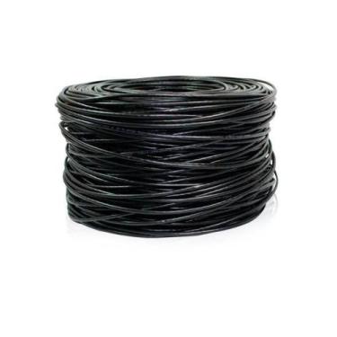 Imagem de Cabo de Rede Preto de Par Trançado para CFTV e Alarme 300 Metros 0,41m