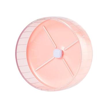 Imagem de WeiLaiKeQi Bola de exercício silenciosa para hamster, brinquedo de rolamento silencioso para hamster, roda de corrida para ratos, Rosa