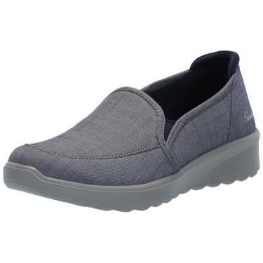 Imagem de Skechers Modern Comfort Women's Lovely-Vibe Sapato náutico, Azul marino, 36