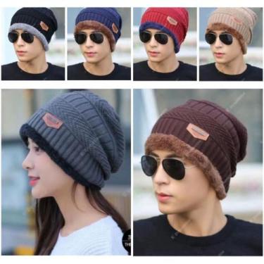 Imagem de Touca Gorro Lã Inverno Frio Feminino Masculino Unissex Touch - touca e