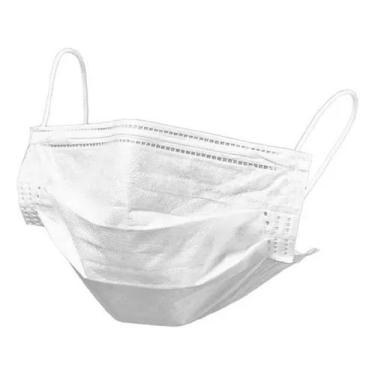 Imagem de Máscara Descartável Cirúrgica tripla camada TNT 50 Unidades - POMPOM, 