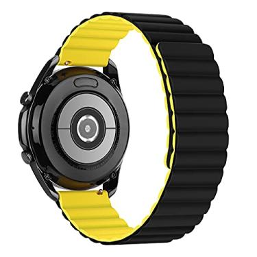 Imagem de Tasikar Pulseiras de 20 mm compatíveis com Samsung Galaxy Watch 7/6/5/4 de 40 mm e 44 mm/Watch 6 Classic de 43 mm e 47 mm/Watch 5 Pro, pulseira magnética de silicone para Galaxy Watch 4 Classic/Watch