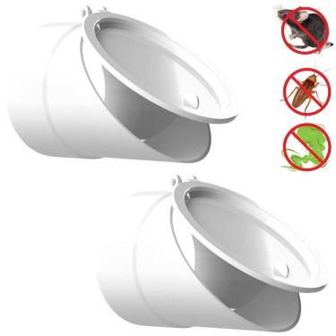 Imagem de Válvula De Retenção Esgoto Para Canos 100Mm Kit 02 Un