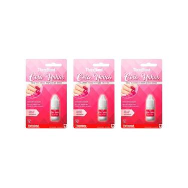 Imagem de Cola Para Unhas Postiças Three Bond 5G - Kit Com 3Un