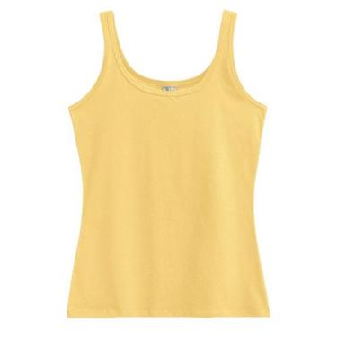 Imagem de Blusa Regata Básica Meia Malha Feminina Malwee Ref. 04494, Amarelo, P