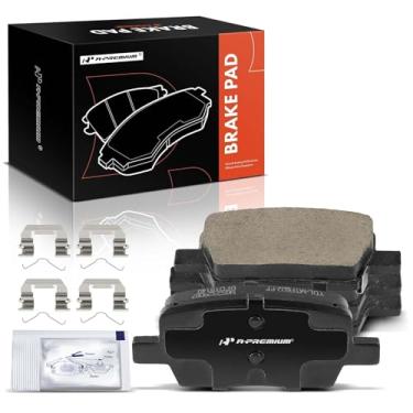 Imagem de A-Premium Conjunto de pastilhas de freio a disco de cerâmica traseiras compatível com Chevrolet Traverse 2018-2020, Camaro 2016-2022, Blazer & GMC Acadia 2017-2020 e Buick Enclave & Cadillac XT5, CT6,