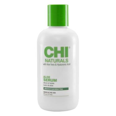 Imagem de CHI Naturals com sérum de Aloe Vera, óleo hidratante e nutritivo para reduzir frizz, danos e quebra, sulfato, parabenos e crueldade, 170 g