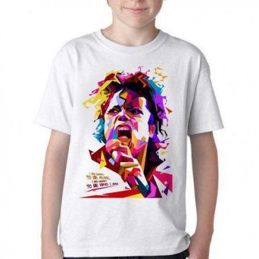 Imagem de Camiseta Infantil ou adulto Michael Jackson colorido Blusa Criança tod